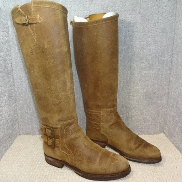 𝅺buttero Fato in Italia Womens Size 8 US Brown Suede Leather High Boots