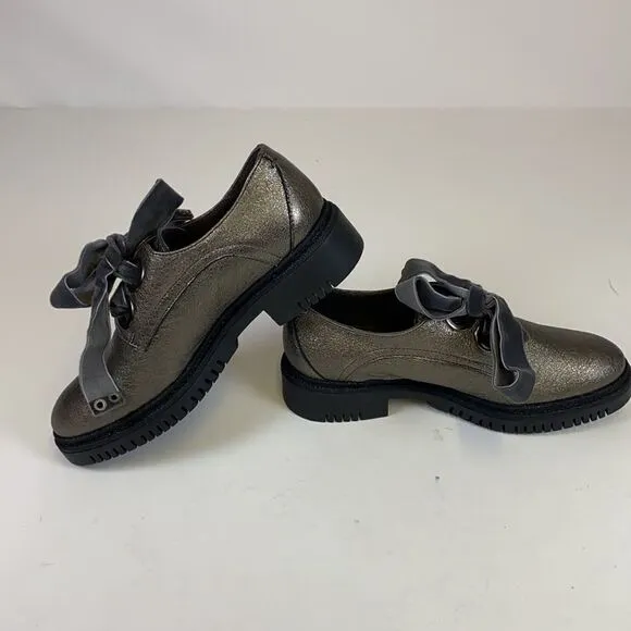 Cafenoir Graphite Metallic Oxford Shoes Size 36/6 A3