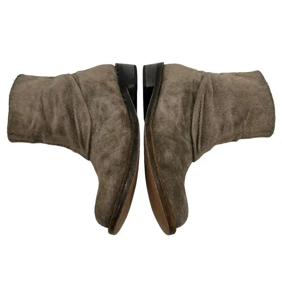 Calleen Cordero Suede Green Studded Slouch Boots Women’s 7.5
