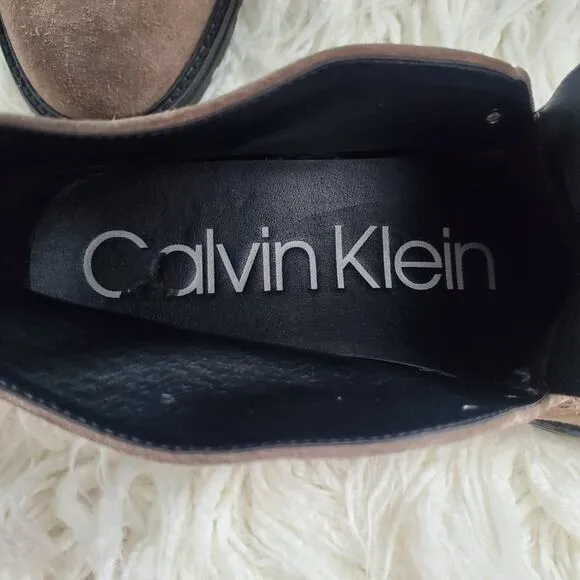 Calvin Klein Men's Ultan Suede Chukka Boots 10.5