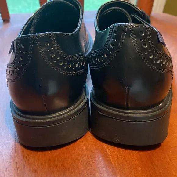 Camper TWINS Black Leather Lace-up Oxford Shoe EU 41 Mens Size 8 Women's Size 10