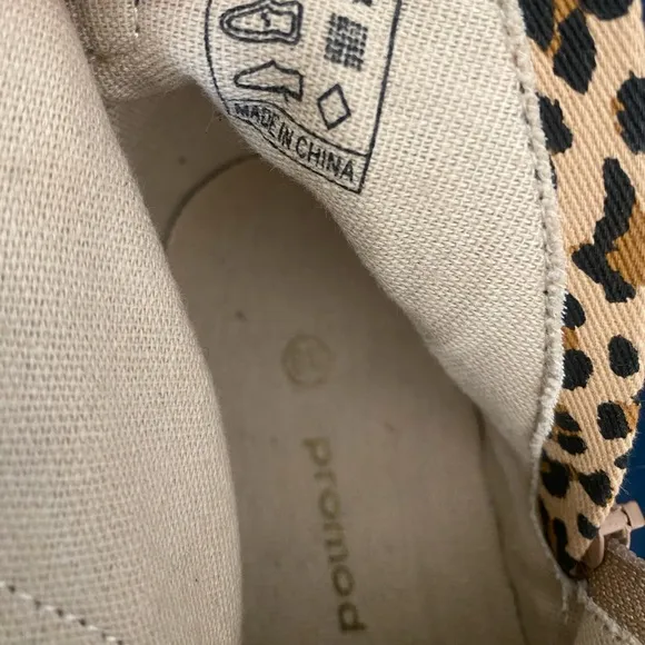 Canvas high tops in animal print by PROMOD- from Bordeaux, France 🇫🇷 Brand NEW