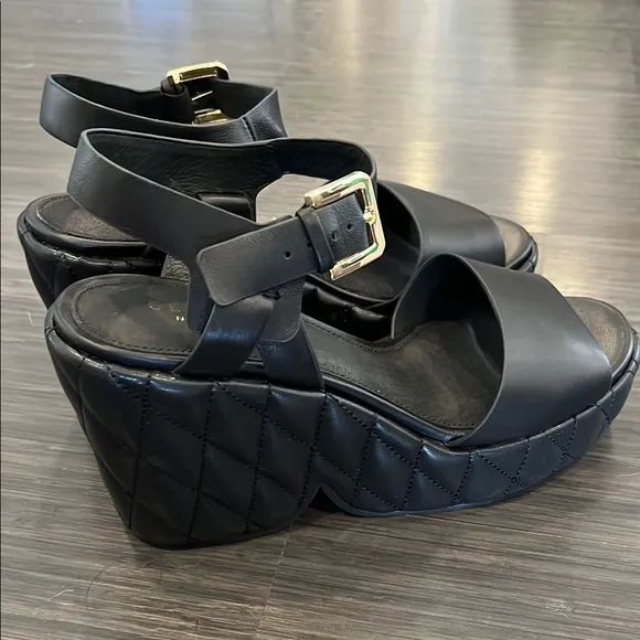 Cecelia New York Betty Quilted Platform Sandal, size 8