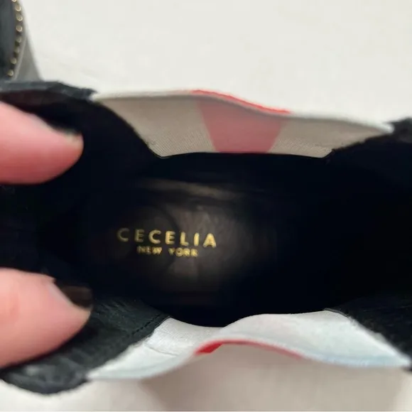 Cecelia New York Black Suede ‘Gemma’ Chelsea Boots
