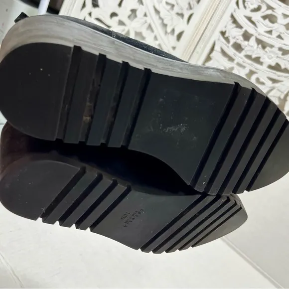 Cecelia New York Black Suede ‘Gemma’ Chelsea Boots