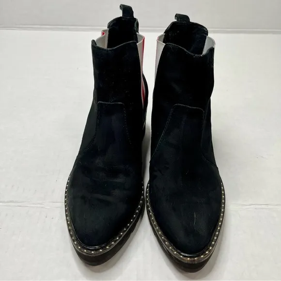 Cecelia New York Black Suede ‘Gemma’ Chelsea Boots