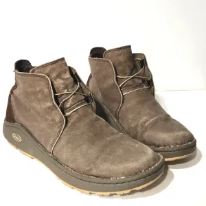 Chaco Otis Canvas Leather Nurl Shitake Performance Ankle Boots Men's Size 11 EUC