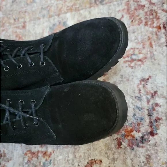 Charles David Lace-Up Suede Boots 7.5