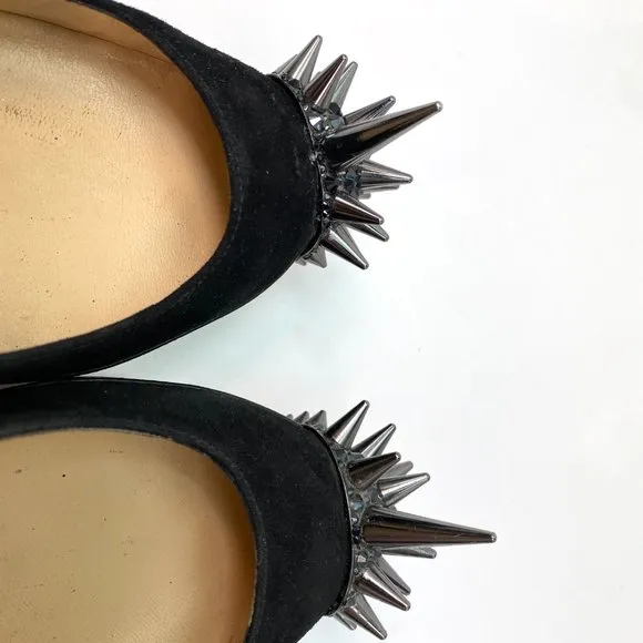 Christian Louboutin Asteroid 140 Black Patent Suede Heels 38