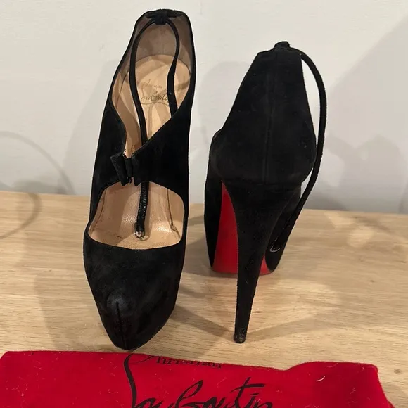 Christian Louboutin Black Platform Heels