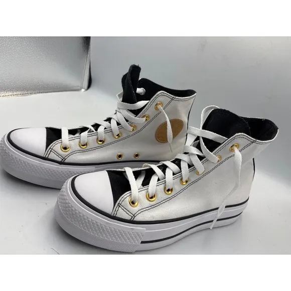 Chuck Taylor All Star Lift Platform 171209C, White/Black, Gold, M5.5/W7.5