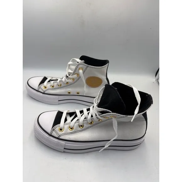 Chuck Taylor All Star Lift Platform 171209C, White/Black, Gold, M5.5/W7.5