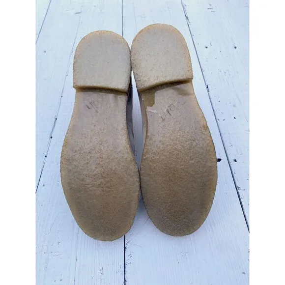 Civil Regime Beige Suede Leather Chelsea Boots Mens Sz 8 Womens 9.5
