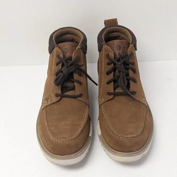Clarks Barnes Mid Moc Toe Boots, Brown Suede, Men's 11