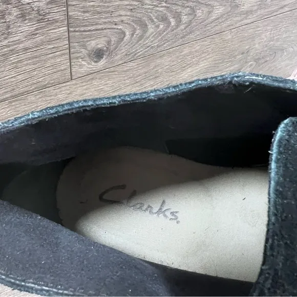 Clark's Black Bushacre Suede Lace Up Chukka Men’s Boots Size 12