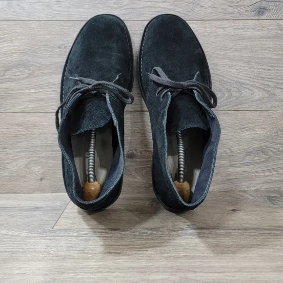 Clark's Black Bushacre Suede Lace Up Chukka Men’s Boots Size 12
