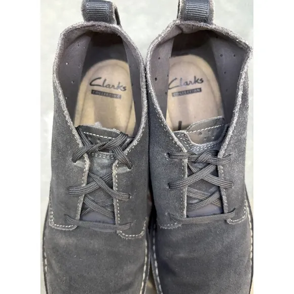 Clarks Collection Men's Chukka Boots Size 8 Suede Blue