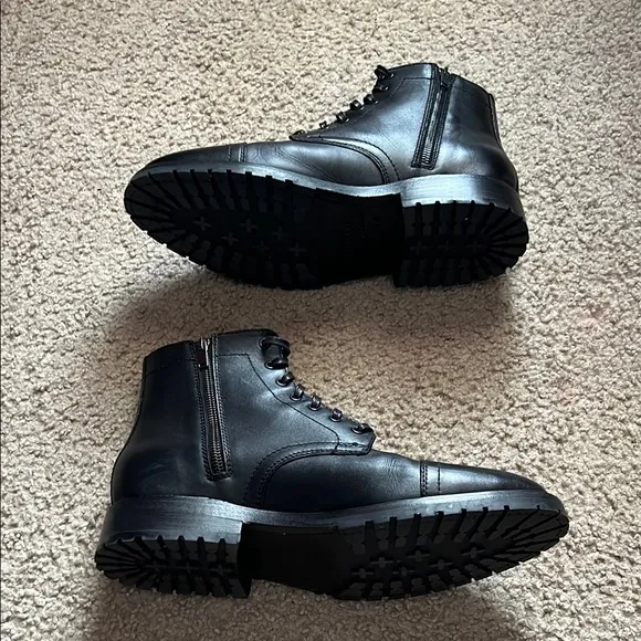 Classic Black Leather Men's Boots
