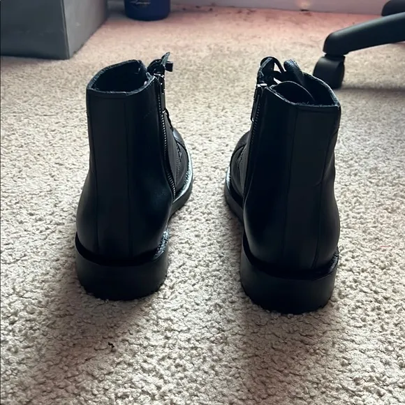 Classic Black Leather Men's Boots