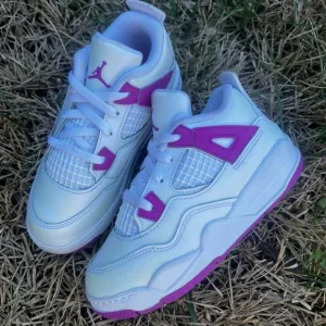 CLEAN Air Jordan 4 Retro Hyper Purple size 10c Toddler shoes 2024