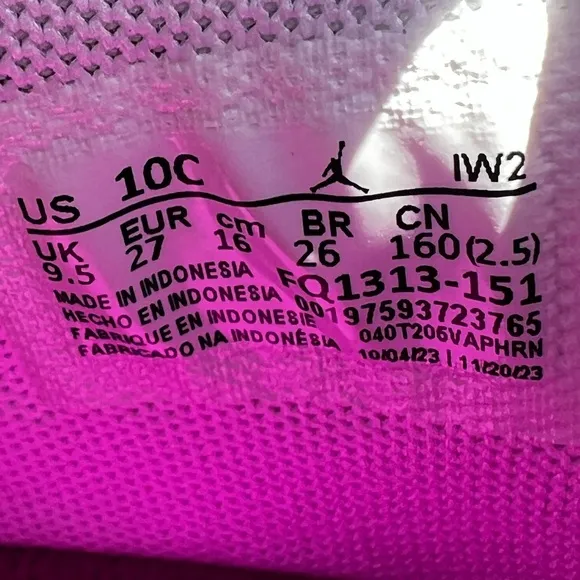 CLEAN Air Jordan 4 Retro Hyper Purple size 10c Toddler shoes 2024