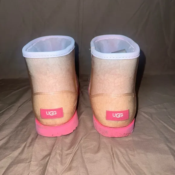 Clear Pink Mini Classic Ugg Boots