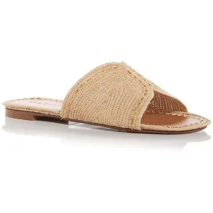 Clergerie Paris Womens Ineni Beige Woven Manmade Slide Sandals New