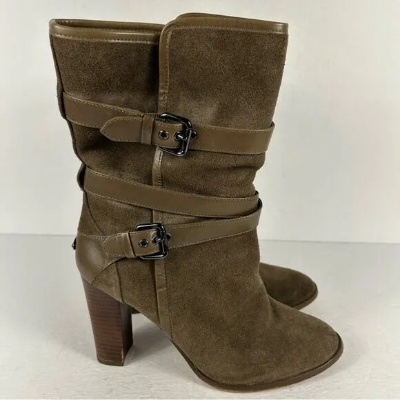 COACH ALEXANDRA SUEDE/MAT CLF  A8780 COLOR FATIGUE/FATIGUE 34A8780-FFA 8