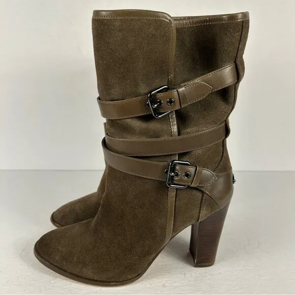 COACH ALEXANDRA SUEDE/MAT CLF  A8780 COLOR FATIGUE/FATIGUE 34A8780-FFA 8