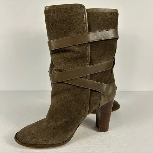 COACH ALEXANDRA SUEDE/MAT CLF  A8780 COLOR FATIGUE/FATIGUE 34A8780-FFA 8
