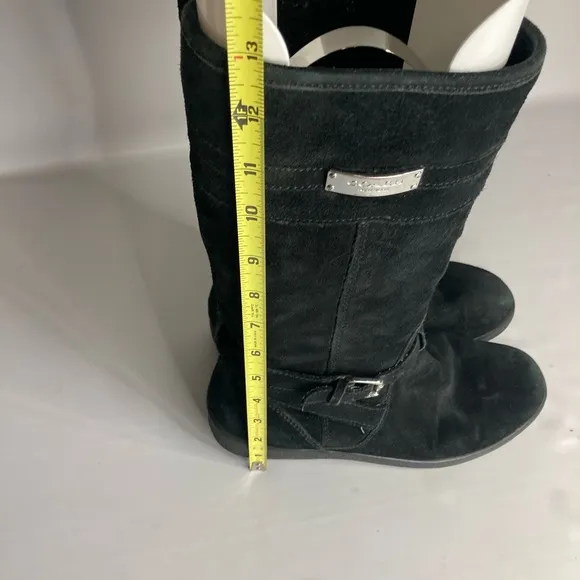 Coach black suede boots 7/8