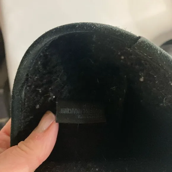 Coach black suede boots 7/8