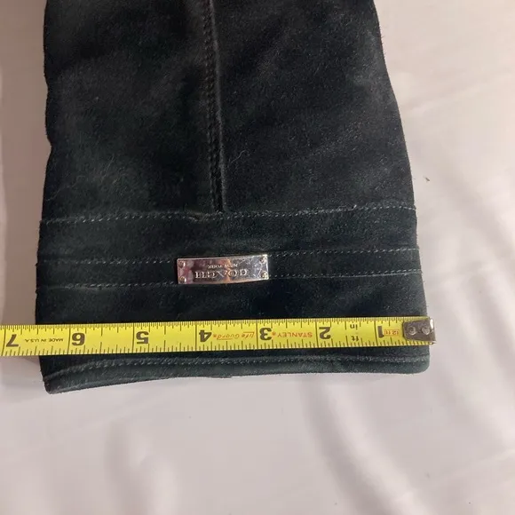 Coach black suede boots 7/8