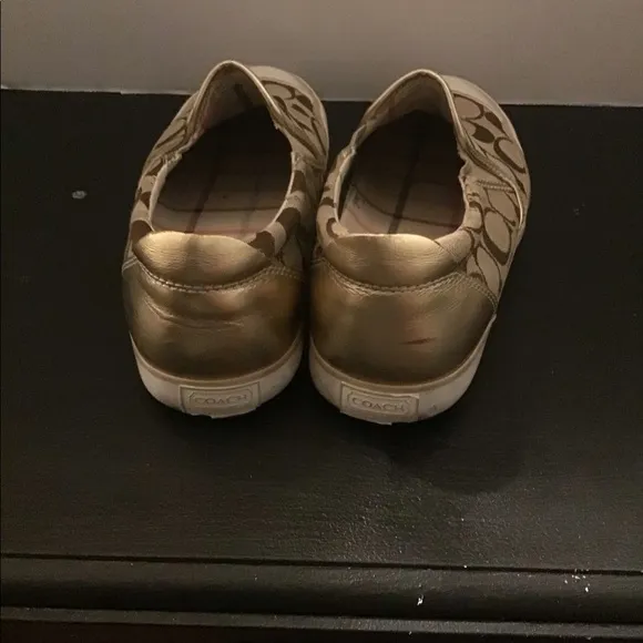 Coach Brown Beal Signature Slip on Loafer Sneakers
