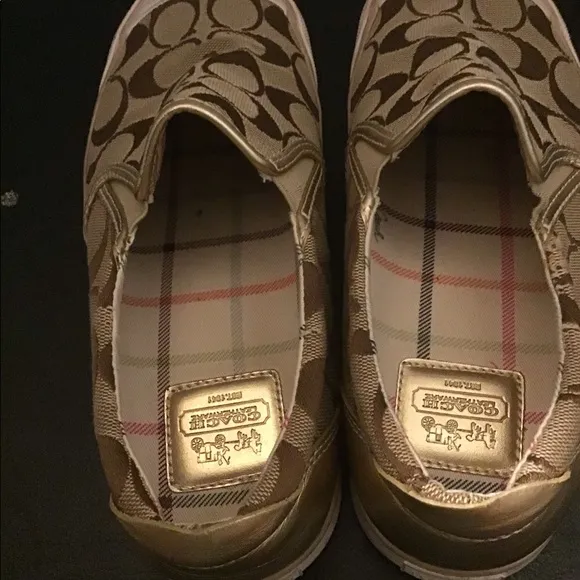 Coach Brown Beal Signature Slip on Loafer Sneakers