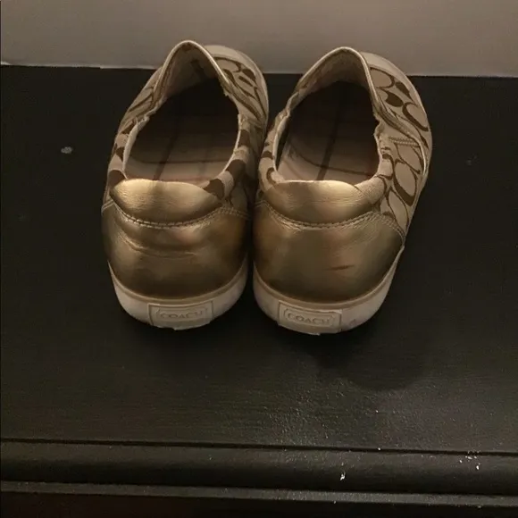 Coach Brown Beal Signature Slip on Loafer Sneakers