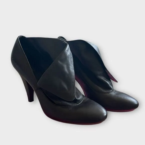 Coach Brown Glove Leather Fold-Over Heel Boots Size 10 – Stylish &amp; Classic