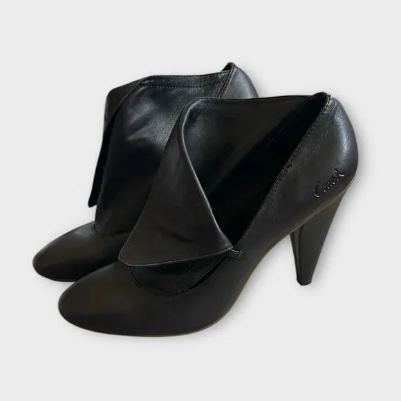 Coach Brown Glove Leather Fold-Over Heel Boots Size 10 – Stylish &amp; Classic