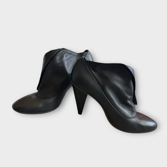 Coach Brown Glove Leather Fold-Over Heel Boots Size 10 – Stylish &amp; Classic