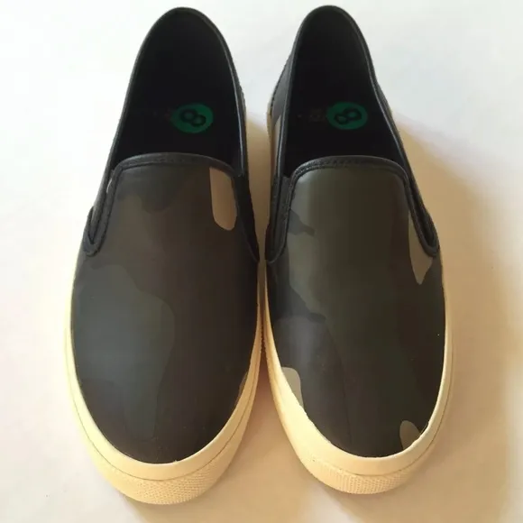 COACH Chrissy Camo Slip On Sneakers Shoes NWOT