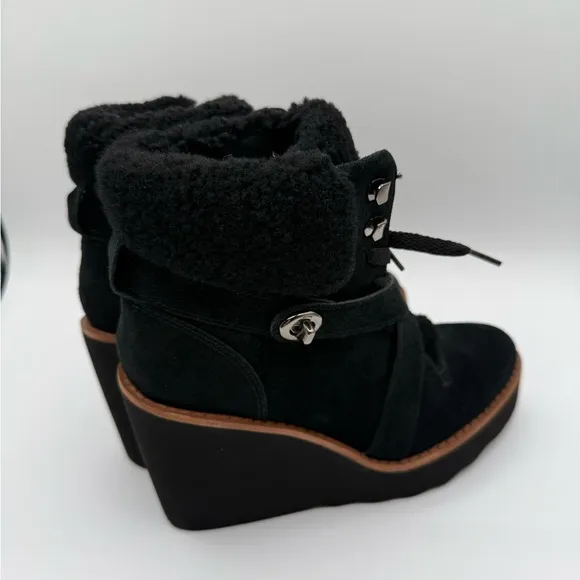 COACH KENNA CALF SUEDE AND SHEARLING BOOTS SZ 6B