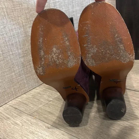 COACH Ombré Heel OXBLOOD Suede Knee Boots