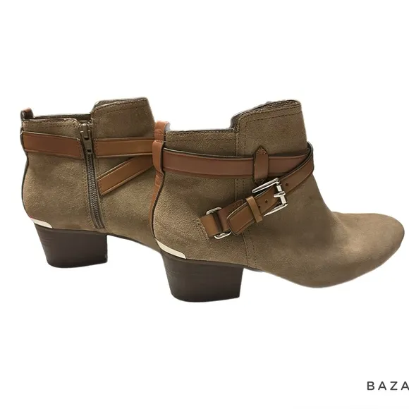 Coach Pauline Tan Suede Leather Boots
