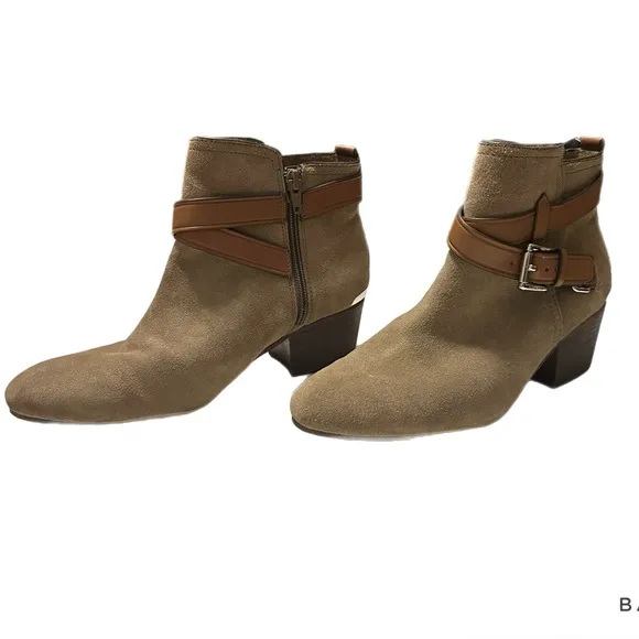 Coach Pauline Tan Suede Leather Boots