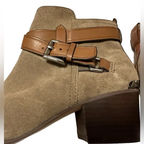 Coach Pauline Tan Suede Leather Boots