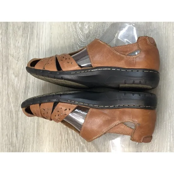 Cobb Hill By New Balance Paige Womens Sandal 8.5M Brown Leather Fisherman