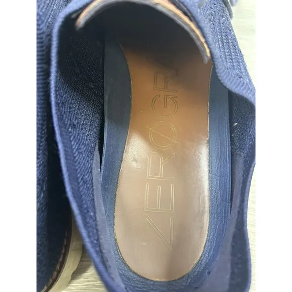 Cole Haan 2.ZERØGRAND Stitchlite Mens Wingtip Sneakers Blue Magnet C27563  Sz 10