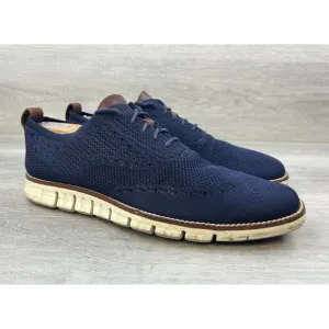 Cole Haan 2.ZERØGRAND Stitchlite Mens Wingtip Sneakers Blue Magnet C27563  Sz 10