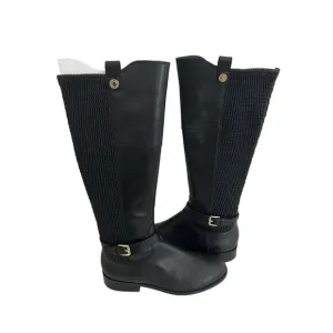 COLE HAAN Black Leather Riding Boots Size 8.5 NEW New without box