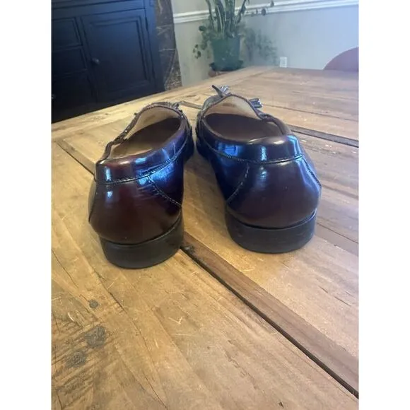 Cole Haan City Tassel Loafers Men’s Size 10.5 Mahogany Burgundy Shoes Office